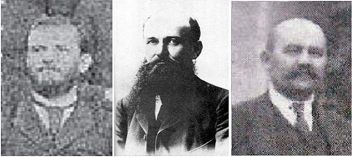 Ѓорче Петров во 1895 г., во 1903 г. и 1920 г.